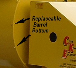 replaceable barrel bottom
