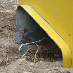 cable starter stake with slipform