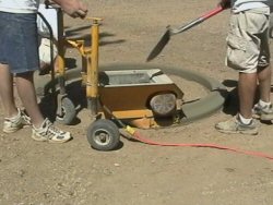 116 Curb Machine running
