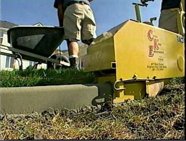 Concrete curb machine discount